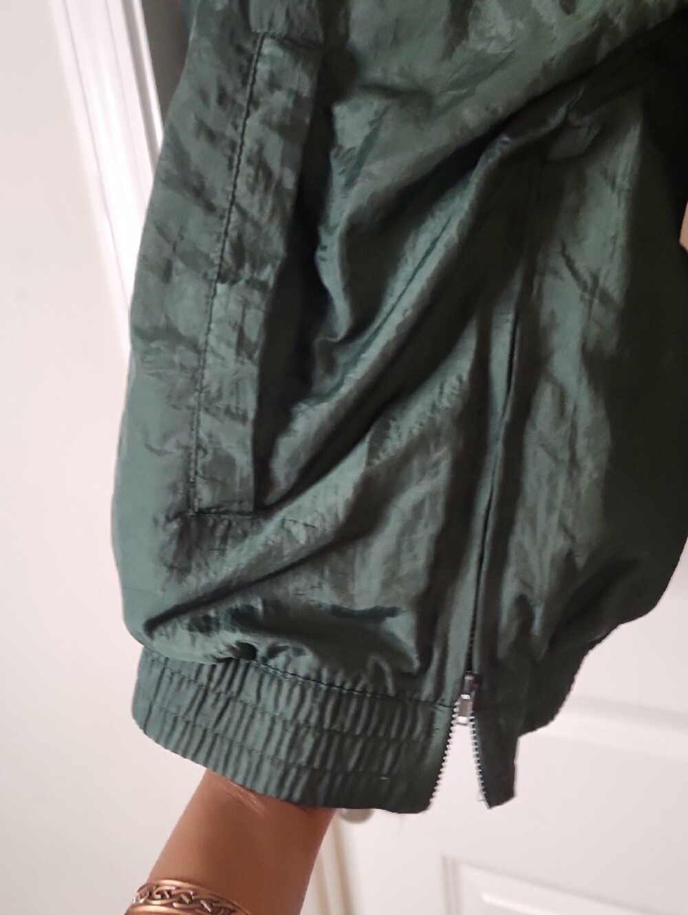 Men's Green 'STATE' Pullover Bomber Jacket - XXL - Picture 3 of 4